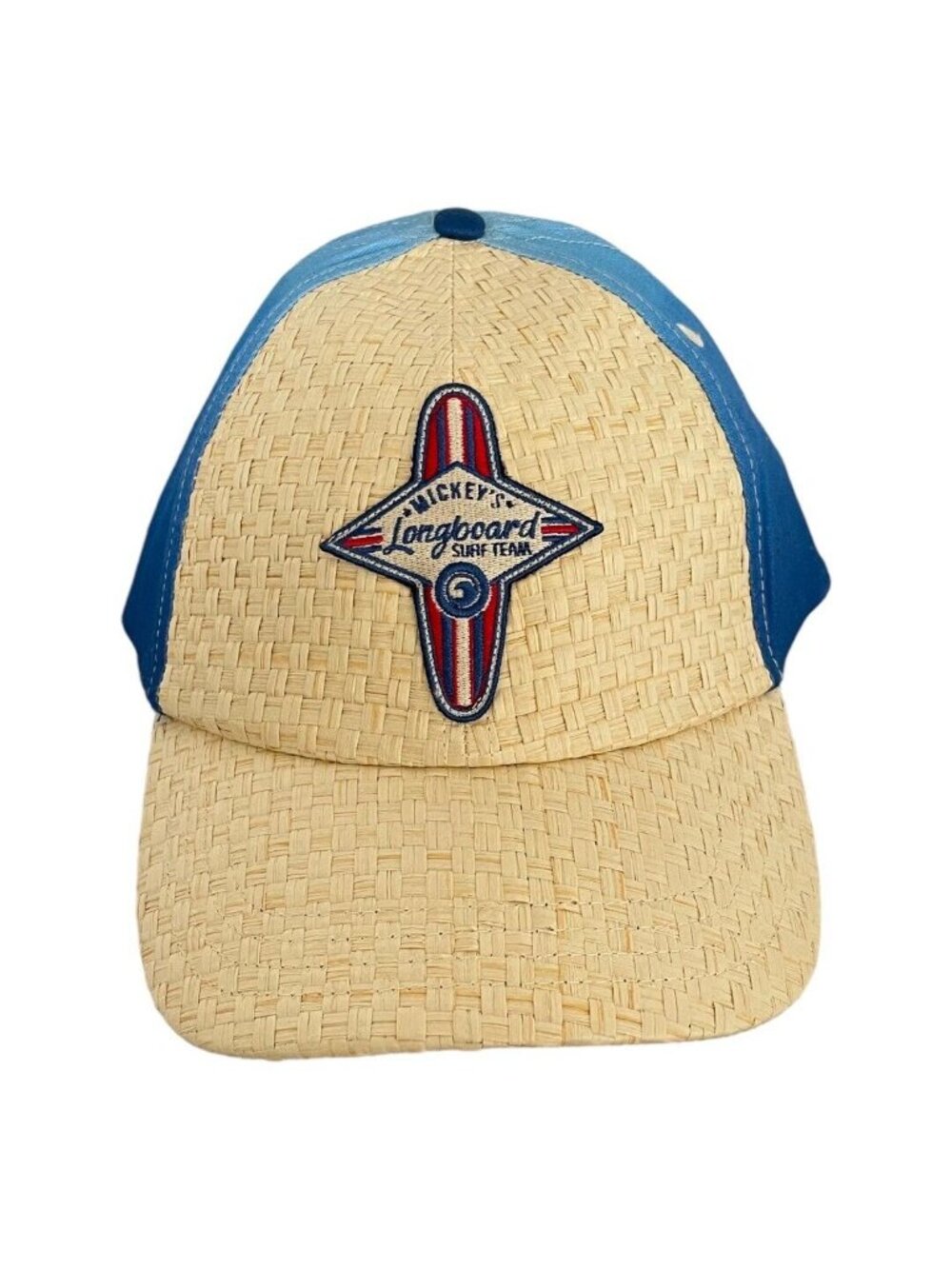 Disney Parks Mickey Mouse Longboard Surf Team Logo Baseball Hat Snapback Cap